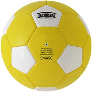 Tachikara SM3SC Recreational Soccer Ball   Size 3, Gold/white (SM3SC.GDW)