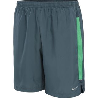 NIKE Mens 7 Woven Running Shorts   Size 2xl, Armory Blue/green