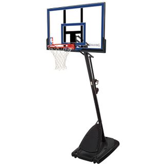 Spalding 66355 NBA Acrylic 50 Inch ExactaHeight Portable Basketball System