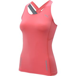 PUMA Womens Pure Fitted Tank   Size Xl, Calypso/coral