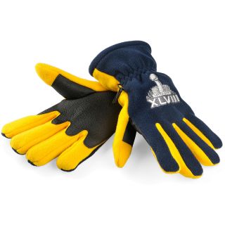 FOREVER COLLECTIBLES Super Bowl XLVIII Fleece Gloves, Blue