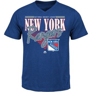 MAJESTIC ATHLETIC Mens New York Rangers Clear Shot Short Sleeve T Shirt   Size