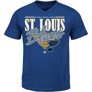 MAJESTIC ATHLETIC Mens St. Louis Blues Clear Shot Short Sleeve T Shirt   Size