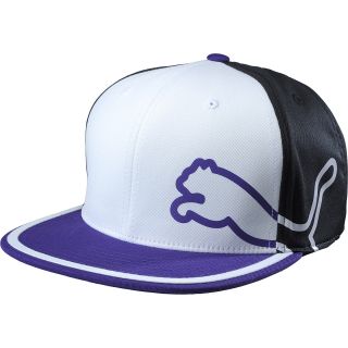 PUMA Mens Monoline 3 Color 110 Snapback Golf Hat, Purple/black
