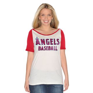 G III Womens Los Angeles Angels of Anaheim Dinger Short Sleeve T Shirt   Size