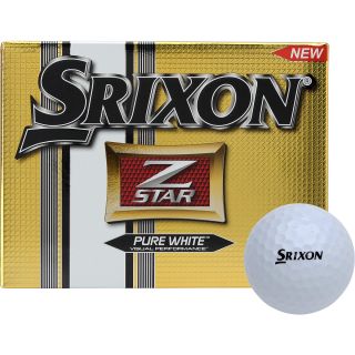 SRIXON Z Star Pure White Golf Balls   12 Pack, White