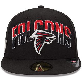 NEW ERA Mens Atlanta Falcons Draft 59FIFTY Fitted Cap   Size 7.5, Black