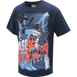 adidas Youth Atlanta Braves Jason Heyward Electrical Storm Short Sleeve T Shirt