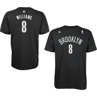 adidas Mens Brooklyn Nets Deron Williams Replica Name And Number Short Sleeve
