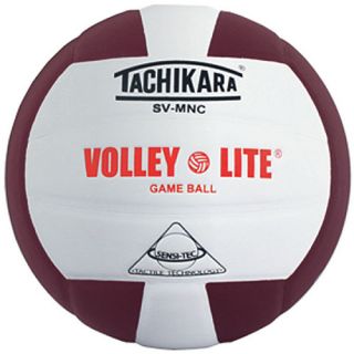 Tachikara SVMN Volley Lite Composite Leather Indoor Volleyballs, Cardinal