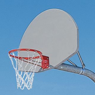 MacGregor 5 Gooseneck Basketball System with Natural Backboard and Double Rim