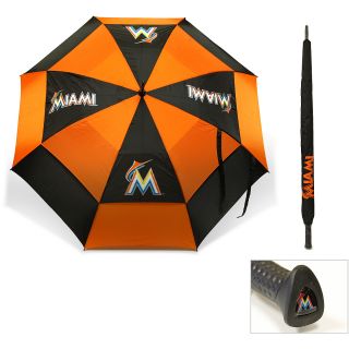 Team Golf MLB Miami Marlins 62 Inch Double Canopy Golf Umbrella (637556964694)