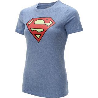 UNDER ARMOUR Womens Alter Ego Supergirl Tri Blend Short Sleeve T Shirt   Size
