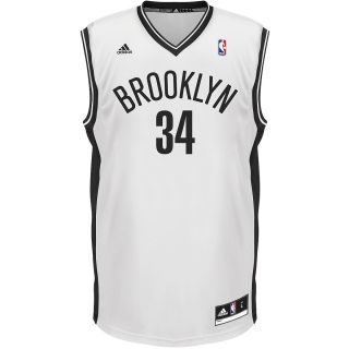 adidas Mens Brooklyn Nets Paul Pierce Replica Home Jersey   Size Medium, White