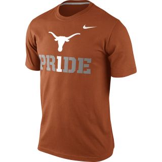 NIKE Mens Texas Longhorns Team Pride Short Sleeve T Shirt   Size Xl, Dk.orange