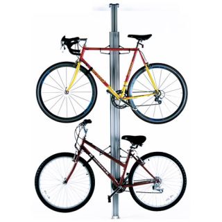 Gear Up Floor to Ceiling Aluminum Bike Rack Silver (10015)