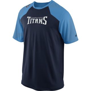 NIKE Mens Tennessee Titans Dri FIT Fly Slant Top   Size 2xl, College Navy