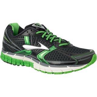 BROOKS Mens Adrenaline 14 GTS Running Shoes   Size 12, Black/green