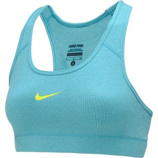 NIKE Womens Pro Sports Bra   Size Large, Aquamarine/green