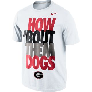 NIKE Mens Georgia Bulldogs How Bout Them Dogs Local Short Sleeve T Shirt  