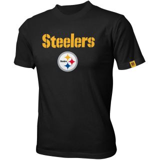 NFL Team Apparel Youth Pittsburgh Steelers Team Standard Dri Tek Short Sleeve T 