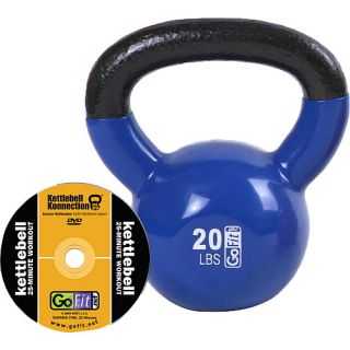 GoFit 20 LB Premium Kettle Bell with Introductory Training DVD (GF KBELL20)