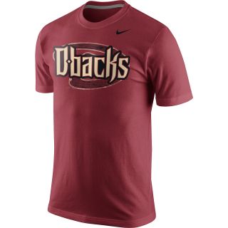 NIKE Mens Arizona Diamondbacks Team Issue Woodmark Short Sleeve T Shirt   Size