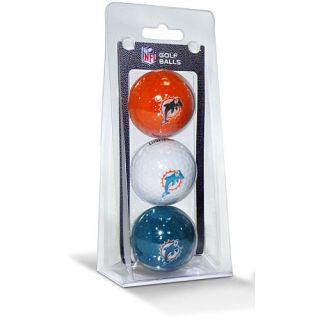 Team Golf Miami Dolphins 3 Ball Pack (637556315052)