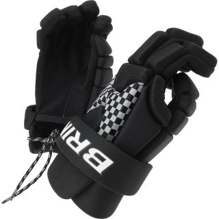 BRINE Youth LoPro Prodigy Lacrosse Gloves   Size 12, Black
