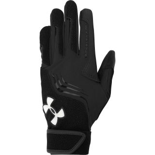 UNDER ARMOUR Youth Clean Up V Batting Gloves   Size Youth Large, Black