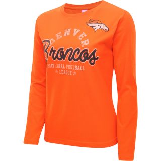 G III Womens Denver Broncos Emblem Crew Neck Long Sleeve T Shirt   Size