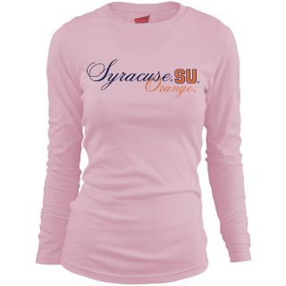 MJ Soffe Girls Syracuse Orange Long Sleeve T Shirt   Soft Pink   Size Medium,