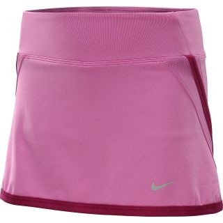 NIKE Girls Power Tennis Skirt   Size Medium, Red Violet/silver