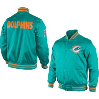 NIKE Mens Miami Dolphins Start Again Jacket   Size Large, Turbo Green