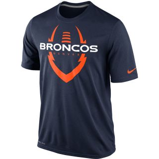NIKE Mens Denver Broncos Dri FIT Legend Icon Short Sleeve T Shirt   Size 2xl,