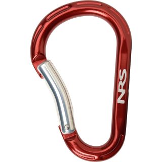 NRS Solid Gate Paddle Carabiner, Red