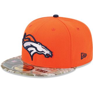 NEW ERA Mens Denver Broncos Salute To Service Camo 59FIFTY Fitted Cap   Size
