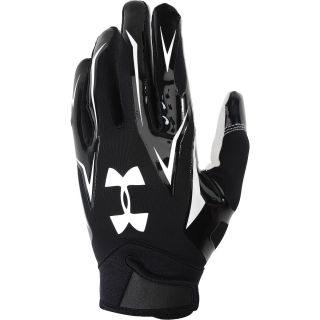 UNDER ARMOUR Adult F4 Football Receiver Gloves   Size Medium, Black/white