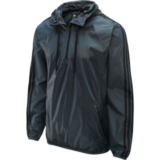 adidas Mens Ultimate Half Zip Wind Jacket   Size Medium, Onyx/black