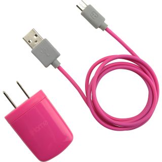 iHOME Smart Charge Smartphone/Tablet Wall Charger, Pink