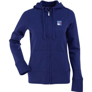 Antigua Womens New York Rangers Signature Hooded Full Zip Sweatshirt   Size