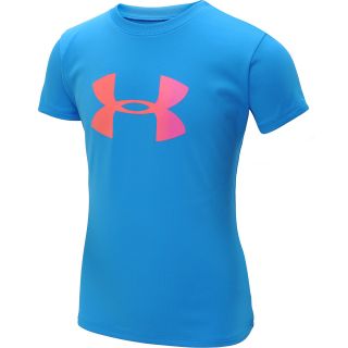 UNDER ARMOUR Girls Big Logo Tech T Shirt   Size XS/Extra Small, Electric