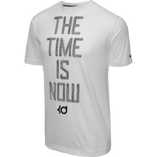 NIKE Mens KD The Time Is Now Short Sleeve T Shirt   Size 2xl, White/wolf Grey