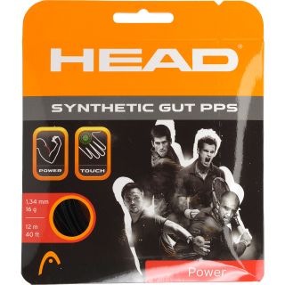 HEAD Synthetic Gut PPS Tennis String   Black   16 Gauge, Black