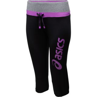 ASICS Womens Duhan Running Knickers   Size XS/Extra Small, Black/purple
