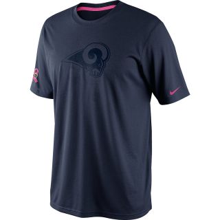 NIKE Mens St. Louis Rams Breast Cancer Awareness Legend T Shirt   Size Medium,