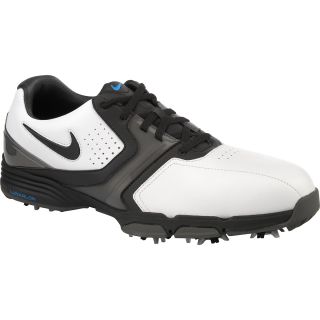 NIKE Mens Lunar Saddle Golf Shoes   Size 13, White/black