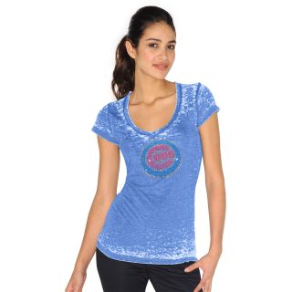 Touch By Alyssa Milano Womens Chicago Cubs Fade Route Short Sleeve T Shirt  