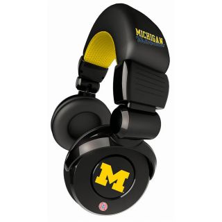 iHip Michigan Wolverines Pro DJ Headphones with Microphone (HPCMIDJPRO)