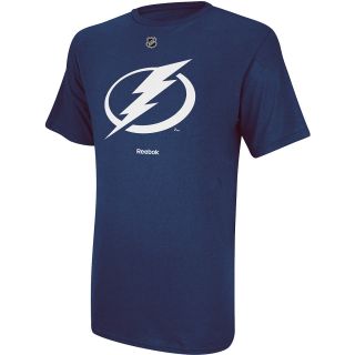REEBOK Mens Tampa Bay Lightning Primary Logo Short Sleeve T Shirt   Size